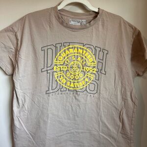 Dutch Bros Graphic Tee - Tan and Yellow